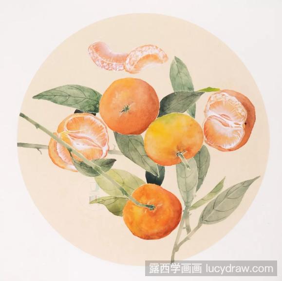 国画橘子怎么画？怎么画出逼真的橘子？