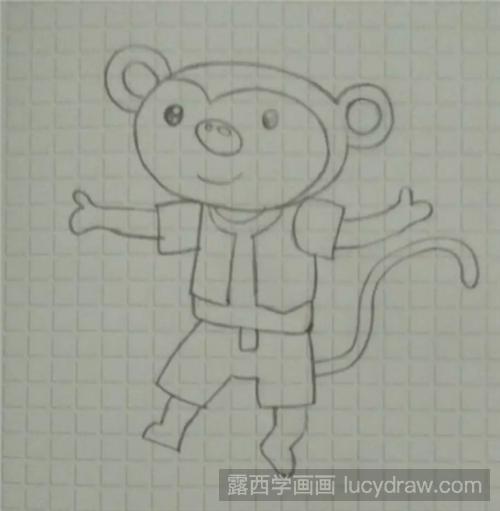 可爱的小猴子怎么画？简笔画小猴子的画法是什么？