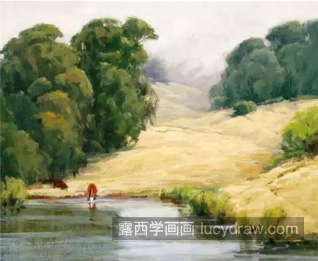 山川河流怎么画？详细的油画步骤有哪些？