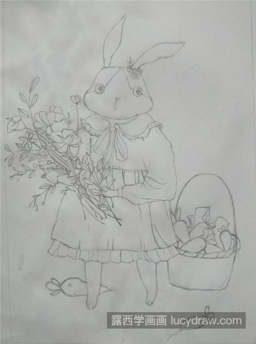 兔子小姐怎么画？有哪些插画步骤？