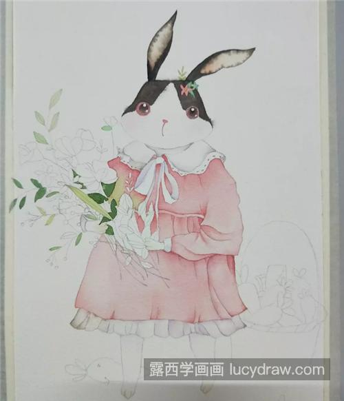 兔子小姐怎么画？有哪些插画步骤？