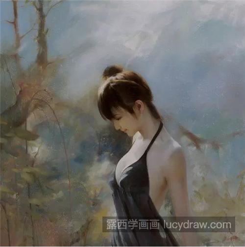 女性人体油画作品欣赏，如何画出女性的柔美梦幻？