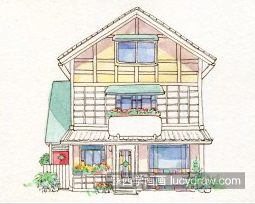 怎么画一栋温馨的小房子？小房子水彩画步骤有哪些？