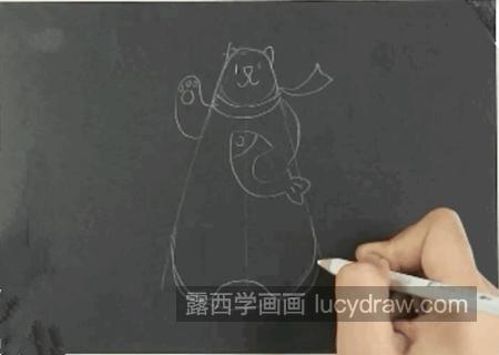 北极熊怎么画？如何画一只简单的北极熊？