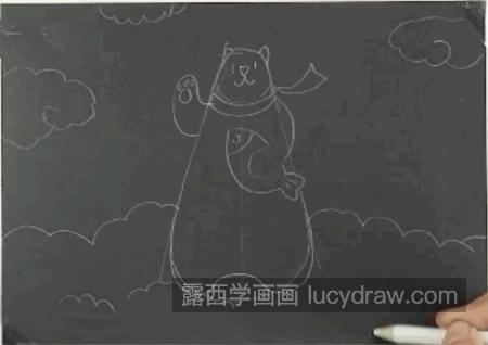北极熊怎么画？如何画一只简单的北极熊？