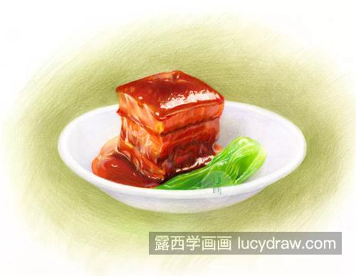 东坡肉怎么画 铅笔图片