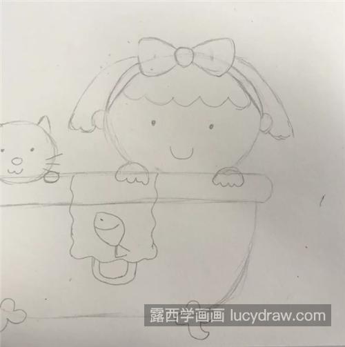 洗澡的小女孩怎么画？儿童绘画步骤有哪些？