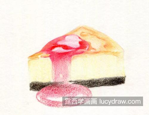 蛋糕的画法是什么？甜品彩铅画怎么画？