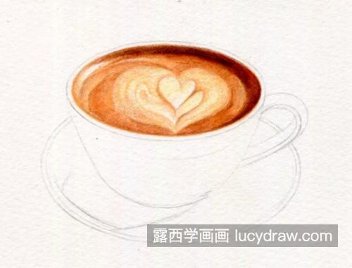 一杯咖啡怎么画？香浓的咖啡彩铅画法是什么？