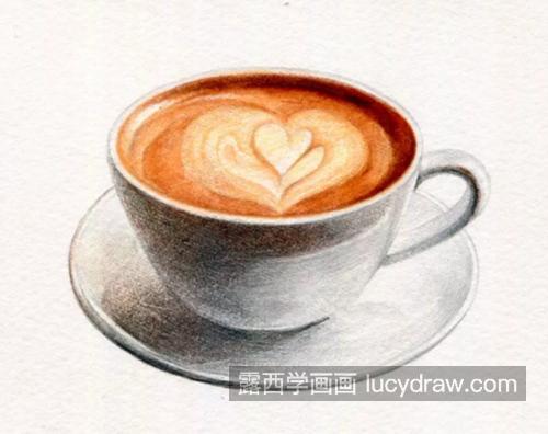 一杯咖啡怎么画？香浓的咖啡彩铅画法是什么？