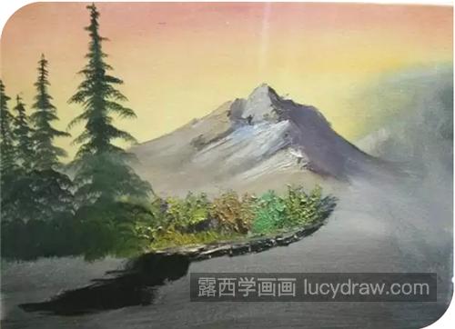 山水风景怎么画？如何熟练使用油画技巧？