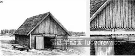 小木屋怎么画？木屋的素描步骤有哪些？