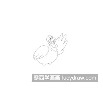 感恩节的火鸡怎么画？如何画一只卡通小火鸡？