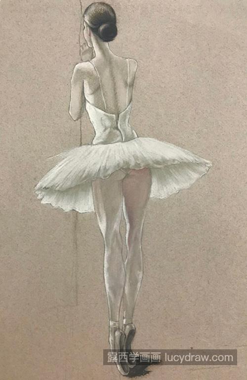 芭蕾女孩怎么画？具体的色粉画步骤有哪些？