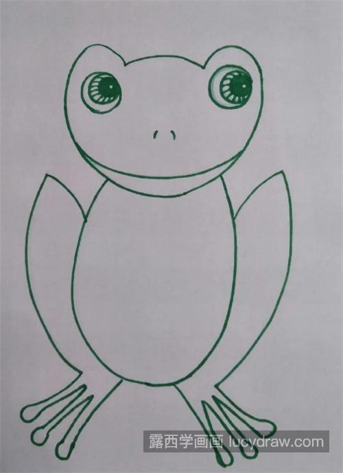 小青蛙怎么画？青蛙简笔画过程分享