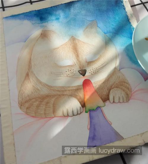 胖猫咪怎么画？有哪些插画步骤？