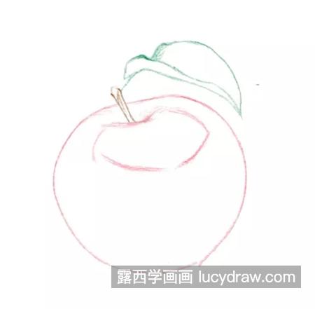 平安夜苹果怎么画？超简单的红苹果彩铅画法分享