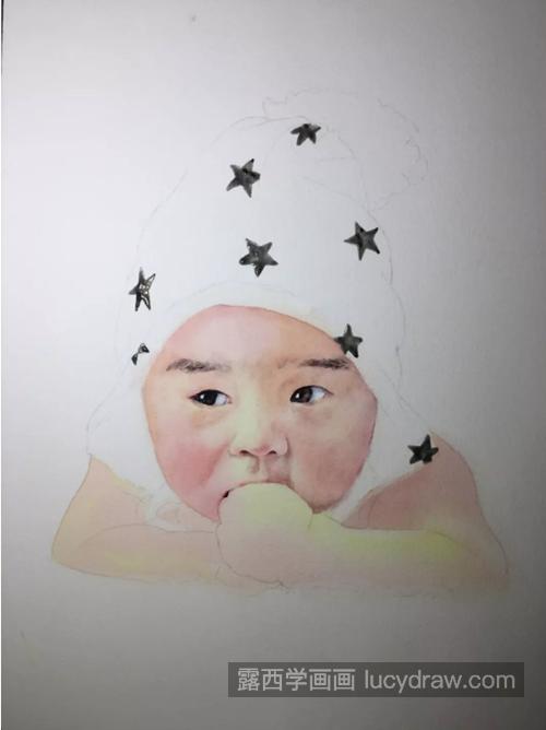 小婴儿怎么画？萌宝水彩画步骤有哪些？