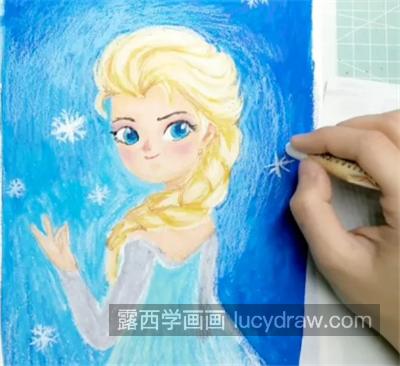 Elsa公主怎么画？冰雪奇缘的主人公画法是什么？