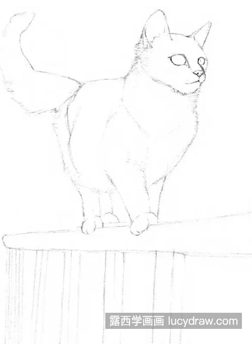猫咪怎么画？如何画栅栏上的猫？