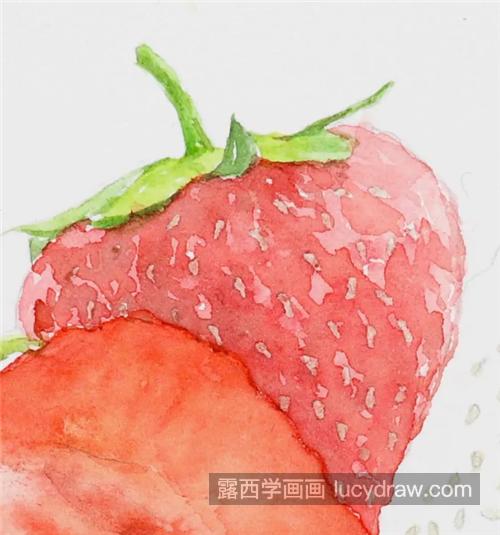 水彩草莓怎么画？留白胶怎么使用？