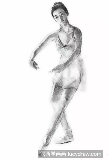 芭蕾舞女孩怎么画？素描步骤有几步？