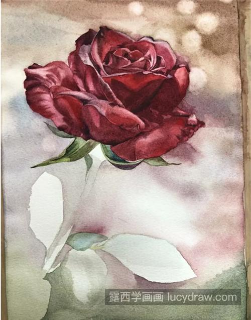 红玫瑰怎么画？情人节玫瑰画法是什么？