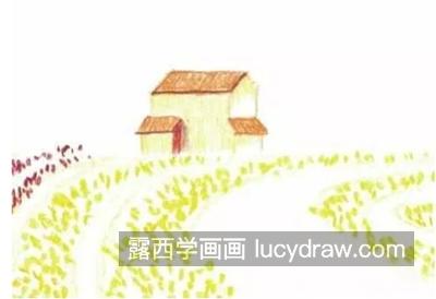 田园风景怎么画？如何表现儿童画的花花草草？