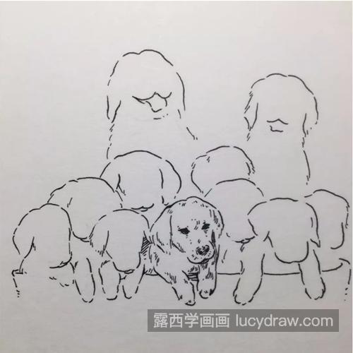 一筐狗狗怎么画？狗狗速写画法是什么？