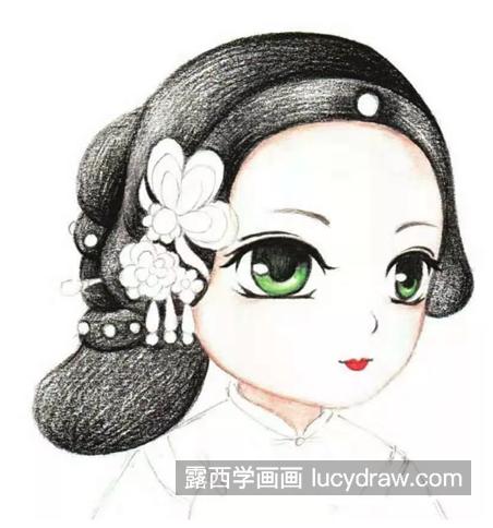 清朝的女子怎么画？Q版小美女的画法是什么？