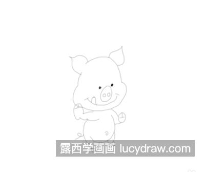 小猪简笔画怎么画？教你画一只快乐的小猪