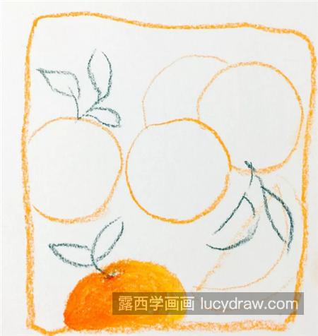黄橙橙的橘子怎么画？如何用粉笔画好暖橘？