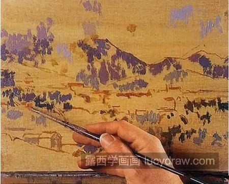 圣罗伦塞德斯的庇里牛斯山脉怎么画？霍顿油画怎么临摹？