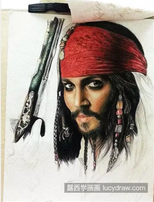 海盗船长怎么画？杰克彩铅绘画步骤有哪些？