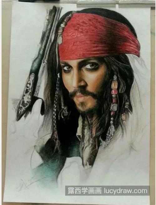 海盗船长怎么画？杰克彩铅绘画步骤有哪些？