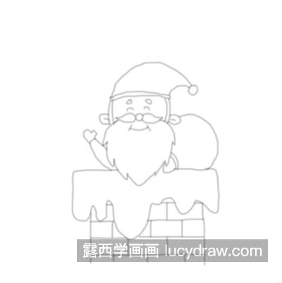 钻烟囱的圣诞老人怎么画？具体画法是什么？