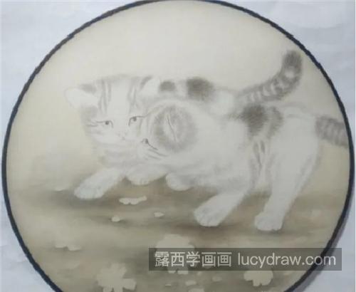 玩耍的小猫咪怎么画？教你画两只工笔小猫