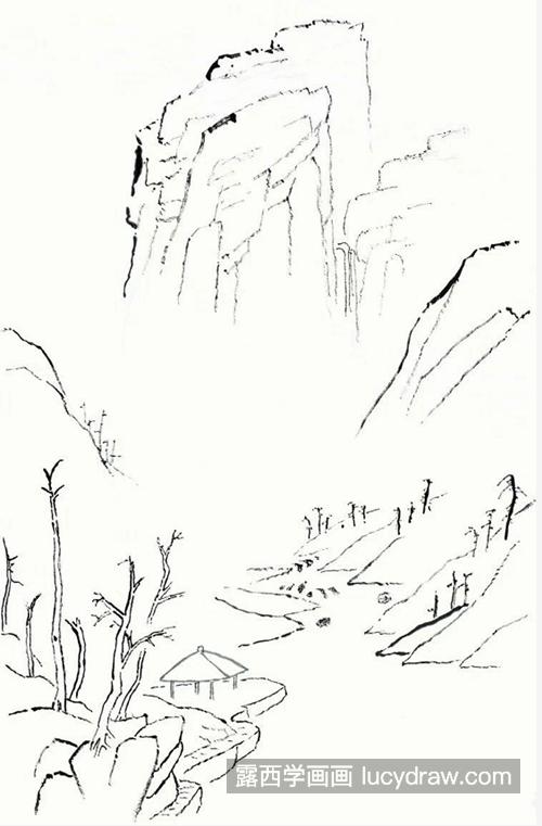 桐树林怎么画？山水风景国画技巧有哪些？