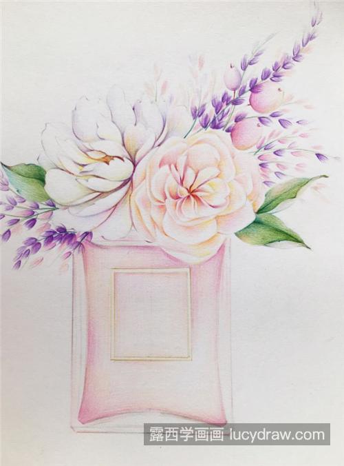 香奈儿香水与鲜花怎么画？怎么才能让画不歪？