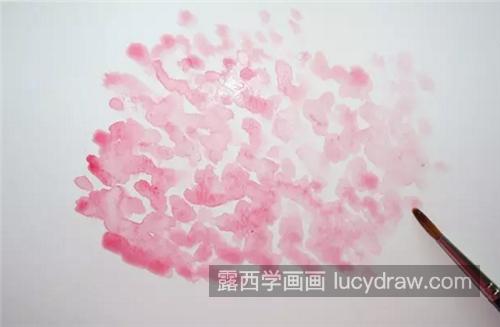樱花树怎么画？超级简单的水彩教程分享