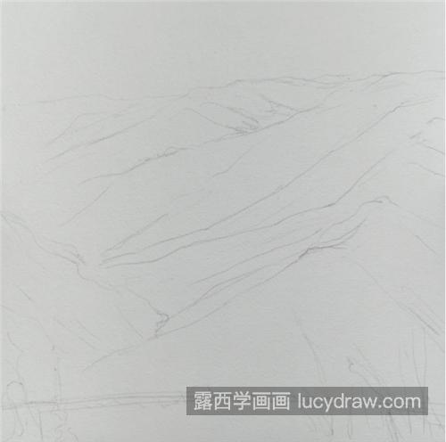 连绵起伏的大山怎么画？超级详细的水彩绘画过程分享
