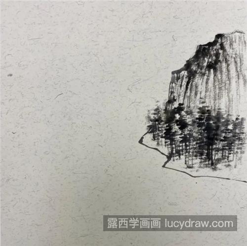 怎么画桂林山水？具体的国画步骤有几步？