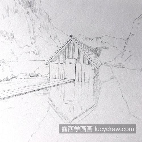 水上小木屋怎么画？具体的图文教程步骤有哪些？