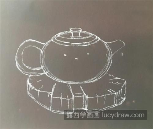 茶壶怎么画？详细的色粉画步骤有几步？
