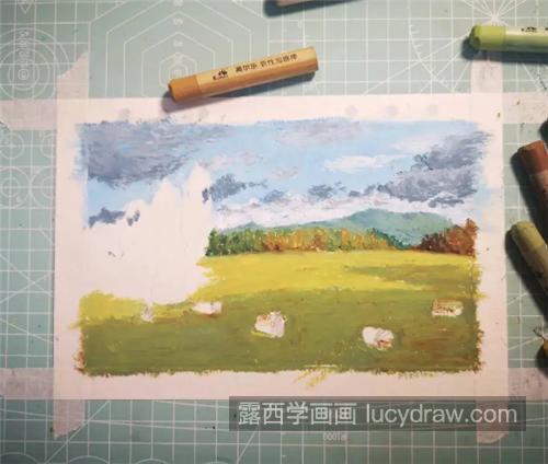 田里的草垛怎么画？秋天田野景色油画教程是什么？