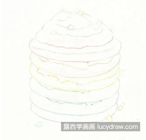 彩虹蛋糕怎么画？超级详细的蛋糕彩教程分享