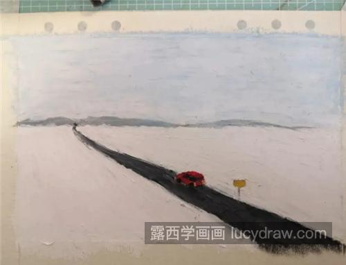 雪乡景色怎么画？茫茫雪景的油画画法是什么？