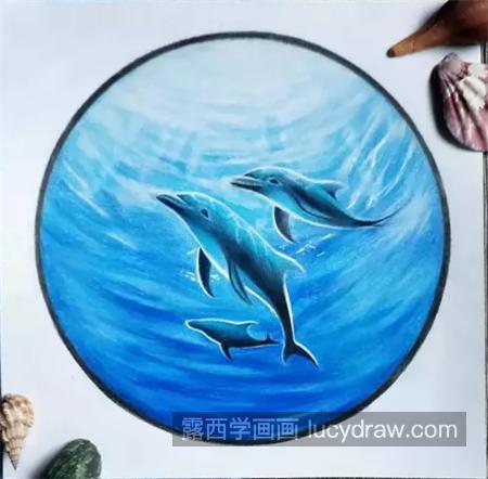 蓝色海豚怎么画？绘画时要注意什么？