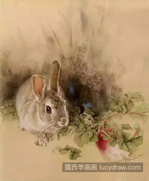 毛茸茸的兔子怎么画？有哪些工笔绘画步骤？