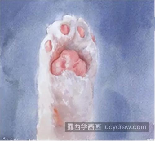 猫咪的爪子怎么画？超级治愈的水彩画教程分享